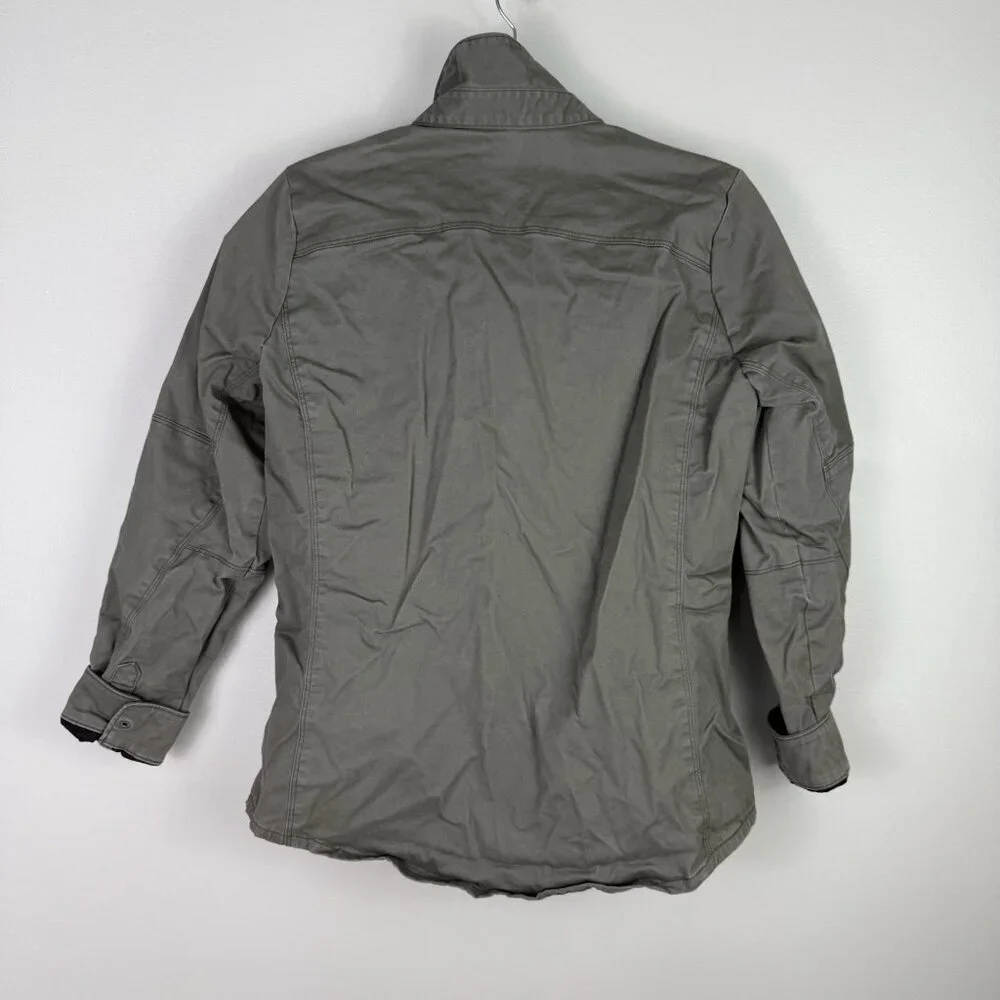 Kuhl Generatr Jacket Womens Small Olive Green Flannel Lined Utility Outdoor - Picture 9 of 9